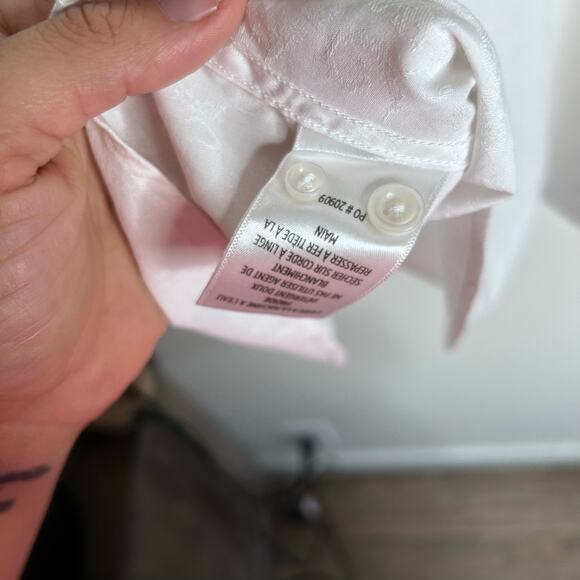 Robert Graham Paisley Contrast Cuff Classic Fit Button Front White Shirt Sz XL - Picture 11 of 11